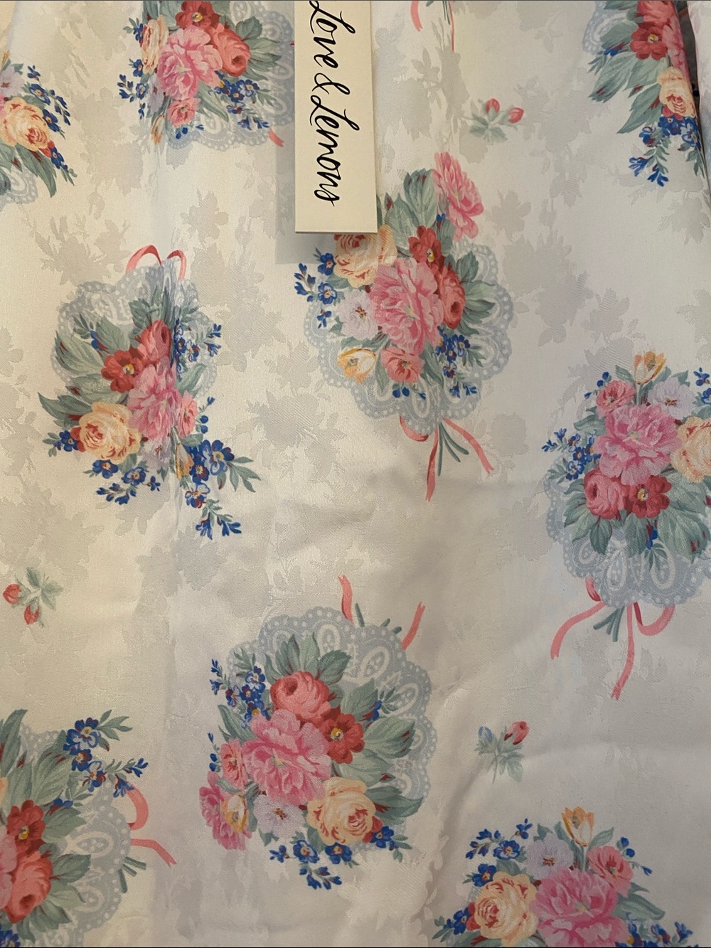 NWT For Love And Lemons Doily Bouquet Midi Skirt - Picture 4 of 9